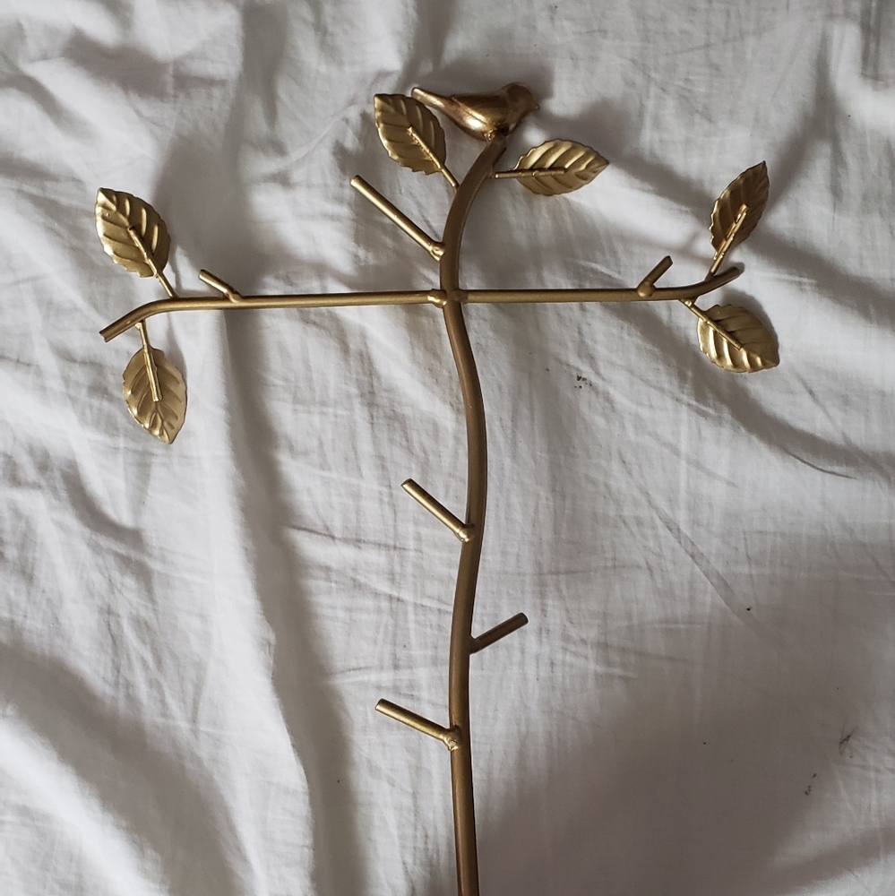 Gold Metal Wall Branch Decor